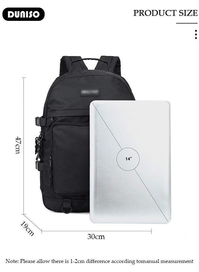 DUNISO Large Capacity Backpack Multifunction Casual Water Resistant Double Shoulder School Bag Computer Backpack Business Durable Laptops Travel Backpacks Outdoor Bags - Image 2