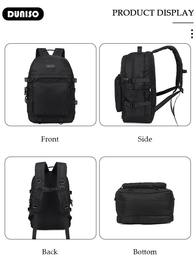 DUNISO Large Capacity Backpack Multifunction Casual Water Resistant Double Shoulder School Bag Computer Backpack Business Durable Laptops Travel Backpacks Outdoor Bags - Image 5
