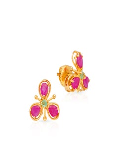 Malabar Gold and Diamonds 22 Carat 916 Purity Precia Gemstone Earrings PGNFNC364ER1Y  - Image 1