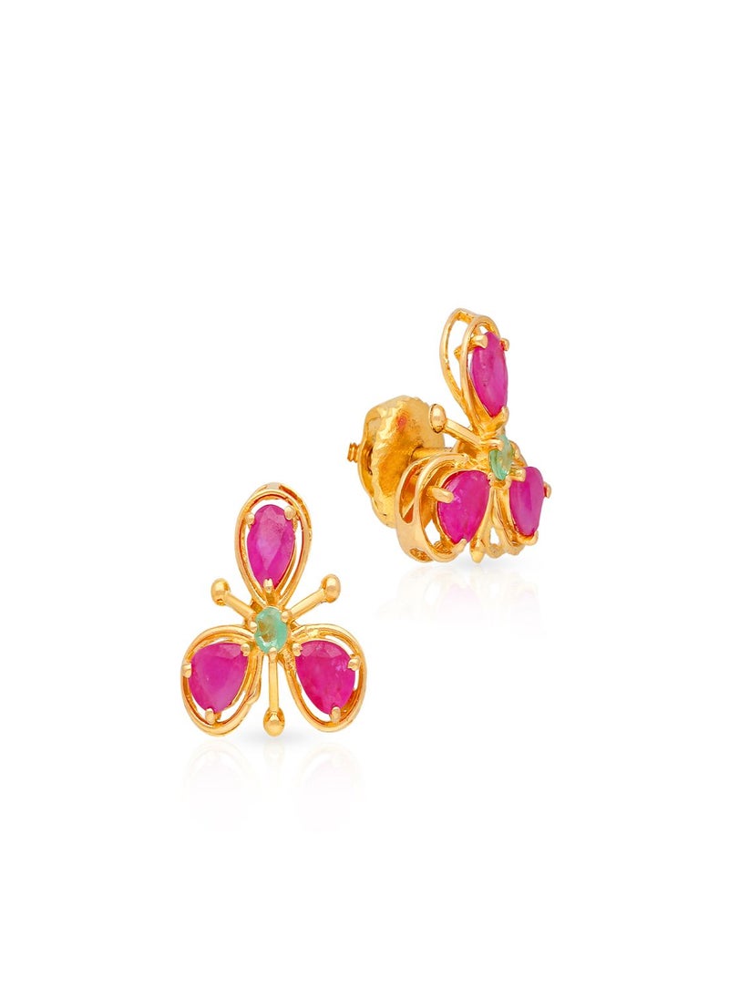 Malabar Gold and Diamonds 22 Carat 916 Purity Precia Gemstone Earrings PGNFNC364ER1Y  - Image 1