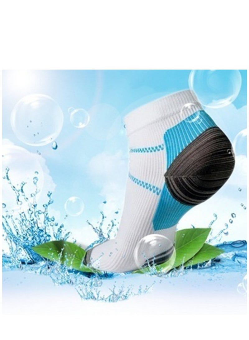 SYOSI 3 Pairs Compression Socks for Women and Men Upgraded Sport Plantar Fasciitis Arch Support Low Cut Compression Foot Socks Best for Athletic Sports, Running, Travel - Image 5