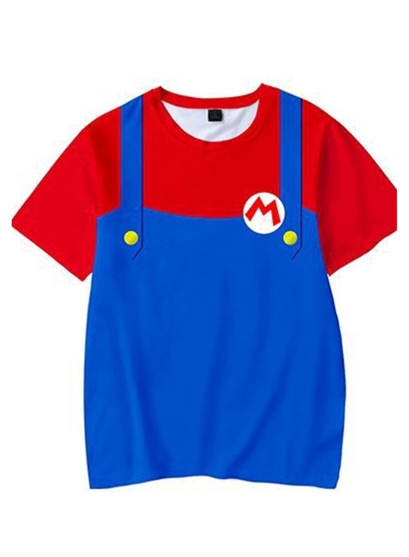 Super Mario 3D digital printing personalized breathable T-shirt shorts set - Image 2