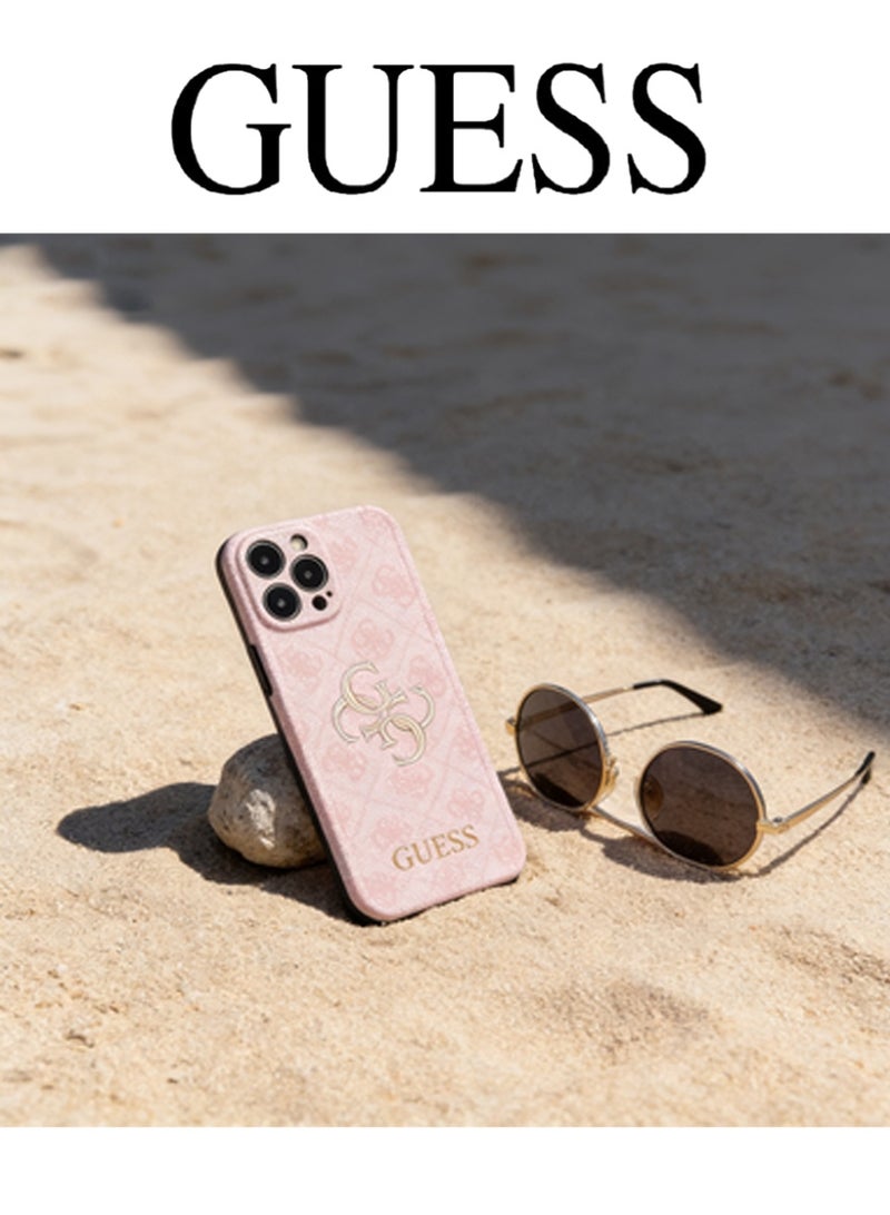 GUESS Luxurious retro texture for iPhone 16 Pro Max case. - Image 4