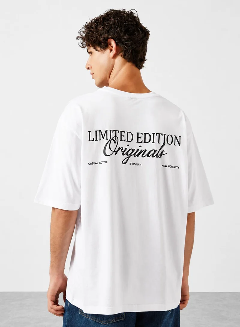 Seventy Five Essential Crew Neck Oversize Drop Shoulder T-Shirt