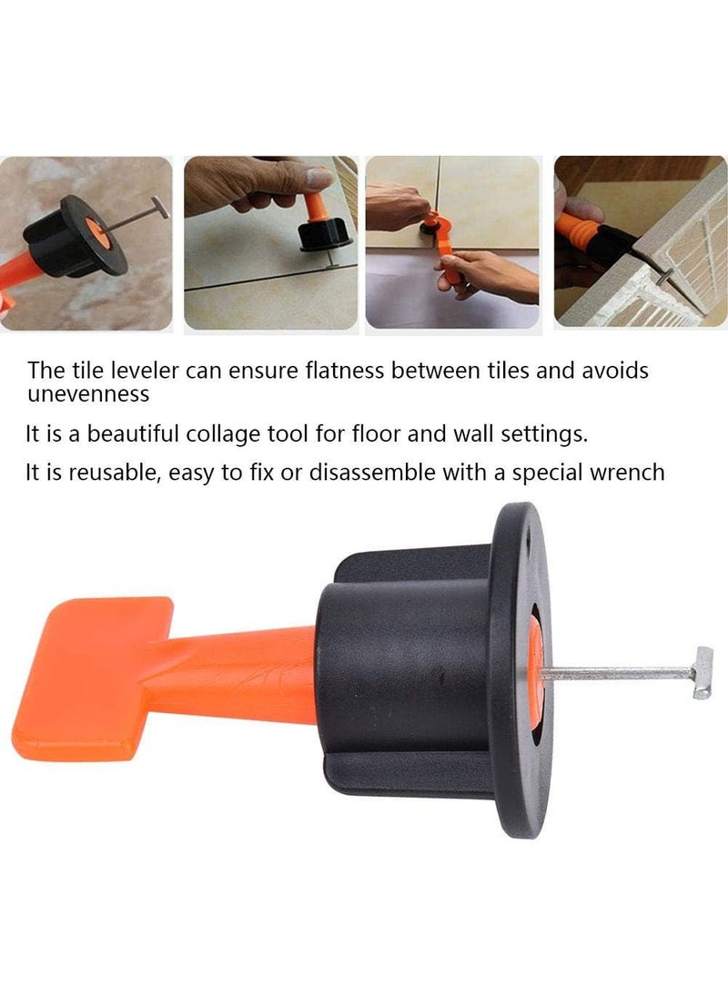 Maxmartt Maxmartt Locator Tiles Tile Spacers Levelers 50Pcs Tile Leveler Flooring Wall Leveling System Locator Spacer Building Supplies  - Image 3