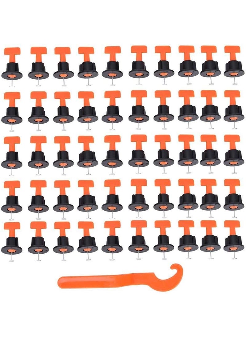 Maxmartt Maxmartt Locator Tiles Tile Spacers Levelers 50Pcs Tile Leveler Flooring Wall Leveling System Locator Spacer Building Supplies  - Image 1