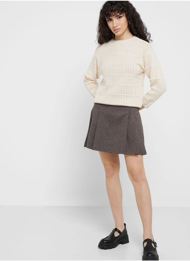ELLA Mesh Knit Sweater
