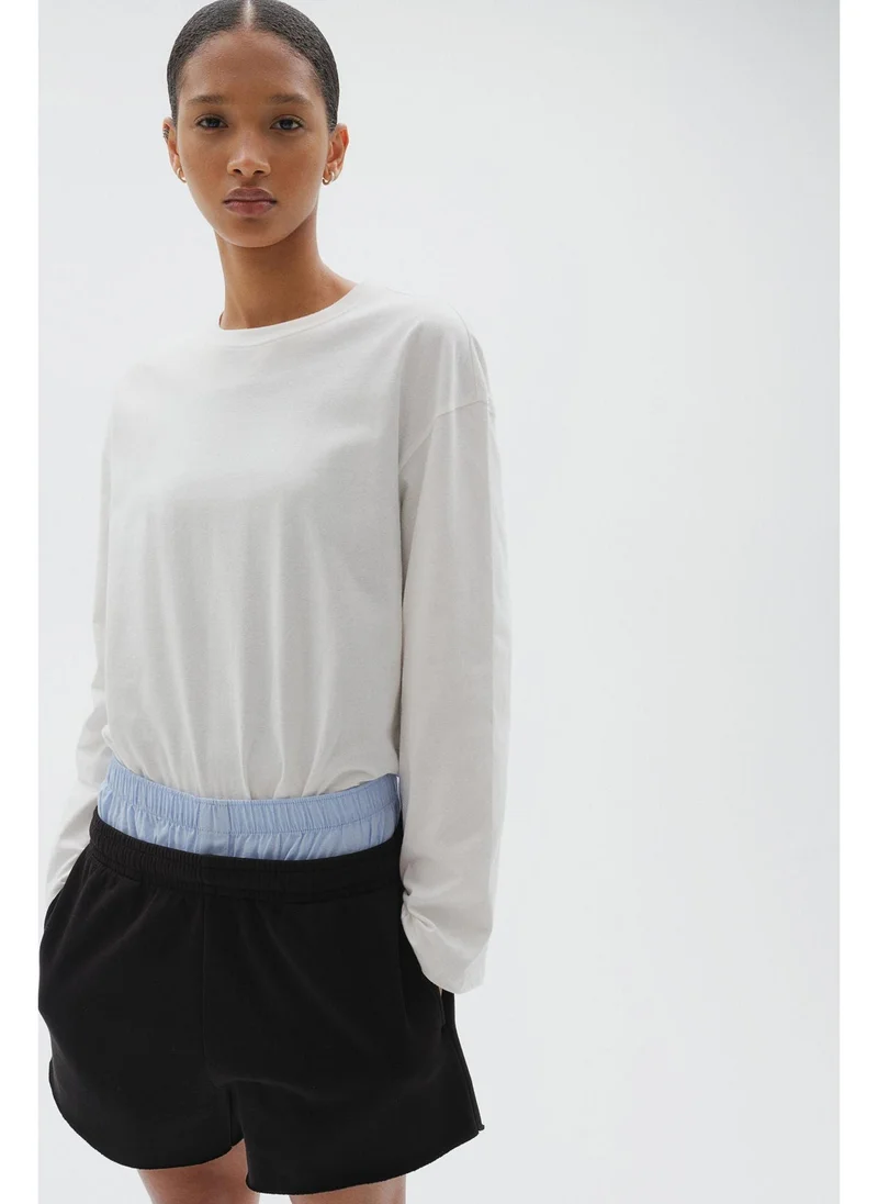 اتش اند ام Long-sleeved cotton top
