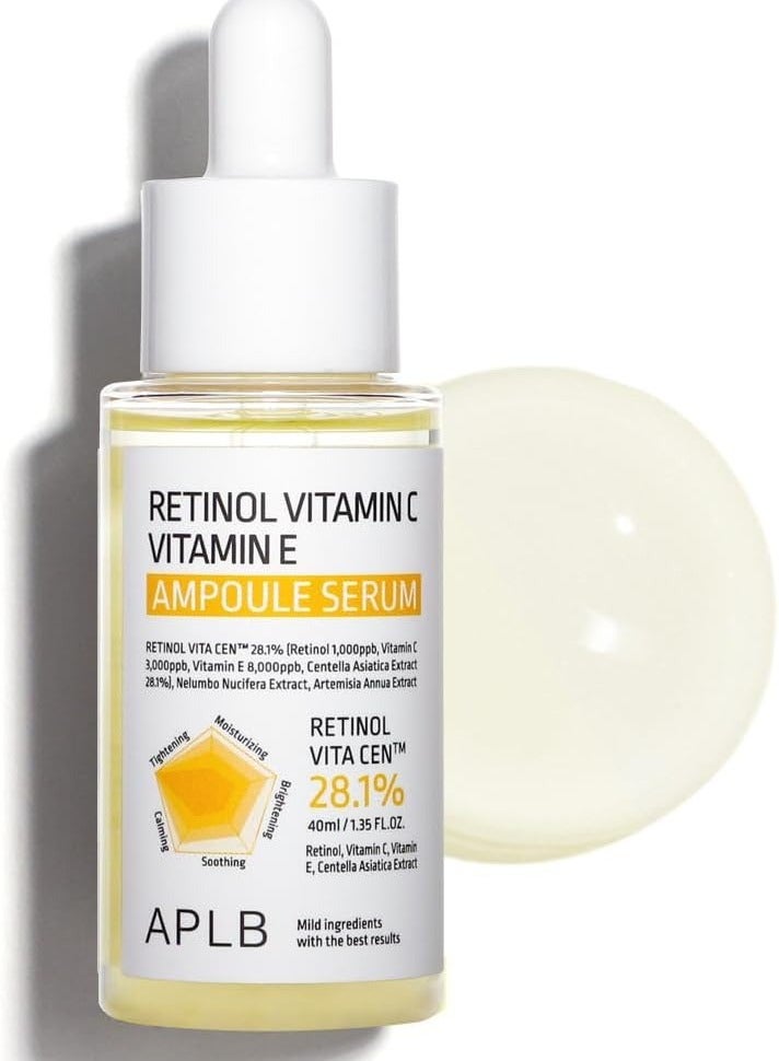 ايه بي ال بي سيروم أمبولة ريتينول وفيتامين سي وفيتامين إي من أبلب، 40 مل - Image 1