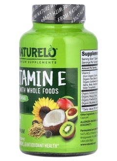NATURELO Vitamin E 180 mg 90 Vegetarian Capsules  - Image 2