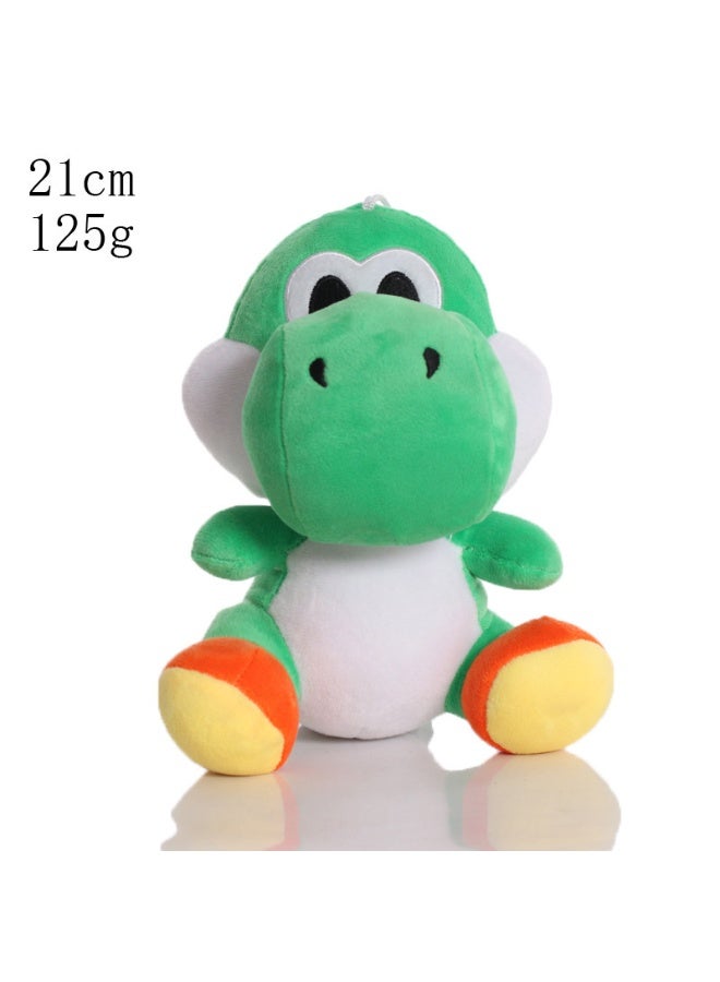 هالامودو سوبر ماريو الأخضر يوشي ديناصور أفخم دمية - 21 سم وسادة ، مثالية للأطفال هدية - Image 1