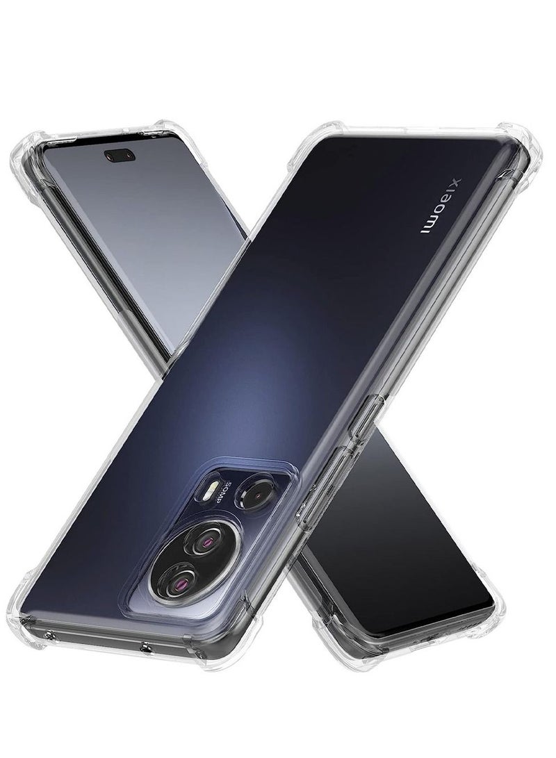 CATANES Xiaomi 13 Lite Case Cover Clear Protective TPU Four Corners Cover Transparent Soft Case - Image 1