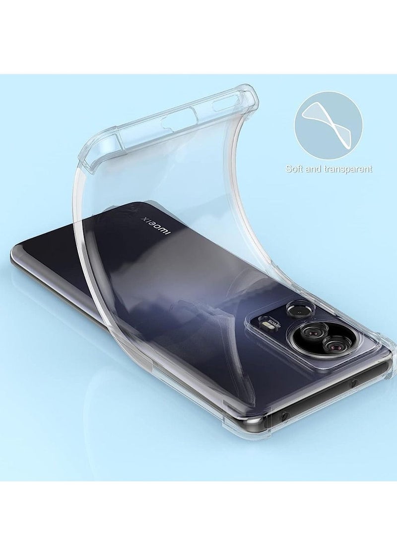 CATANES Xiaomi 13 Lite Case Cover Clear Protective TPU Four Corners Cover Transparent Soft Case - Image 2