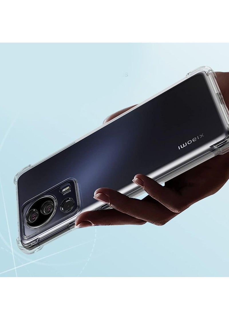 CATANES Xiaomi 13 Lite Case Cover Clear Protective TPU Four Corners Cover Transparent Soft Case - Image 5