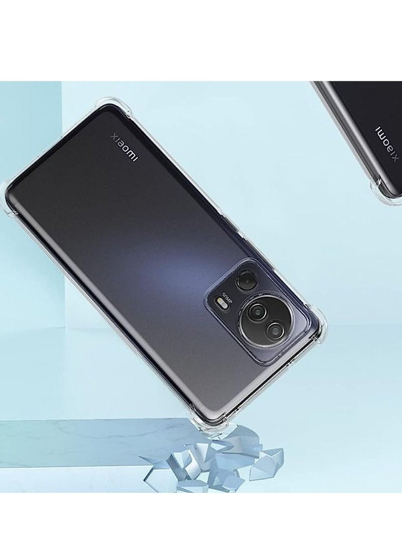 CATANES Xiaomi 13 Lite Case Cover Clear Protective TPU Four Corners Cover Transparent Soft Case - Image 3