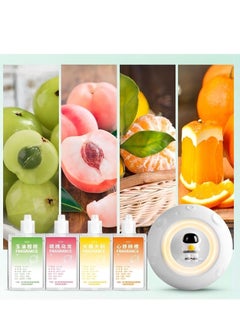 Cool Baby Space Capsule Astronaut Automatic Perfume Machine Home Bedroom Toilet Quiet Deodorization Purifying Air Aromatherapy Machine 4 Bottles of Fruit Essential Oil White  - Image 5