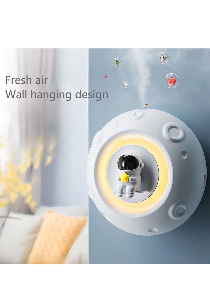 Cool Baby Space Capsule Astronaut Automatic Perfume Machine Home Bedroom Toilet Quiet Deodorization Purifying Air Aromatherapy Machine 4 Bottles of Fruit Essential Oil White - Image 3