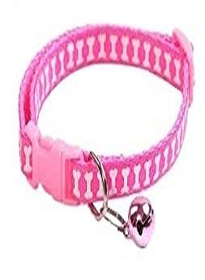 Pet Guard Cat Cute Bone Print Dog Puppy Cat Kitten Pet Collar Adjustable Necklace with Bell, Cat Accessories ( Set of 2) Mix Color - Image 4