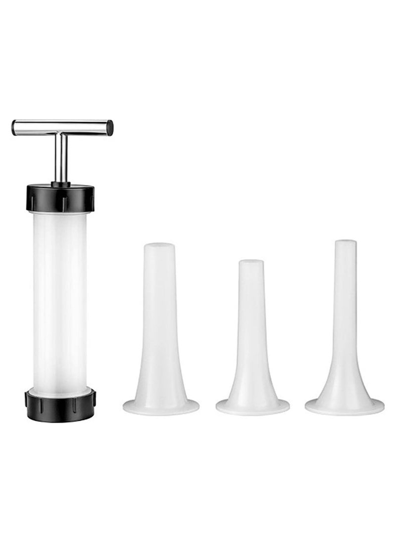 Generic - Manual Sausage Maker Machine with 3 Different Size Filling Nozzles, Food Grade Meat Stuffing Machine for Home Use - Image 1