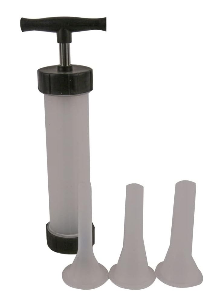 Generic - Manual Sausage Maker Machine with 3 Different Size Filling Nozzles, Food Grade Meat Stuffing Machine for Home Use - Image 1