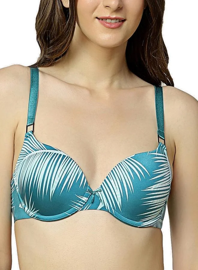 Triumph Triumph International Women's Cotton Wire Free Modern T Shirt Bra (20I319_Green_M)
