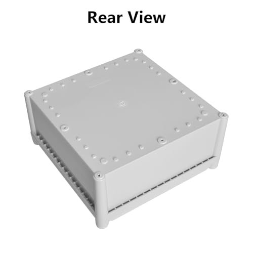 LeMotech Waterproof Dustproof IP67 Junction Box DIY Case Enclosure Gray 11 x 11 x 5.1 inch (280 x 280 x 130 mm) - Image 5