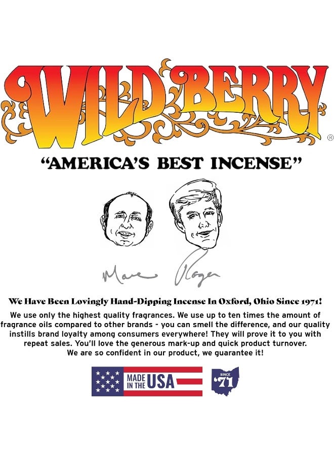 Wild Berry Incense Sticks - Egyptian Musk - Fresh Musk with Bergamot and Lilac - Hand Dipped in The USA (100 Count) - Image 5