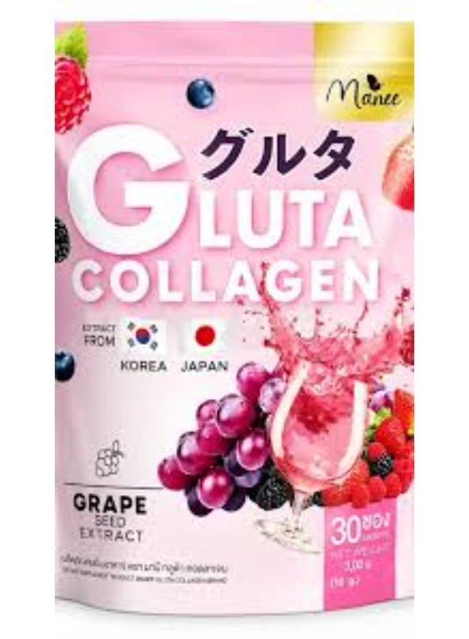 Manee Products (Gluta Collagen Extact from Grape Seeds 30 sachets)