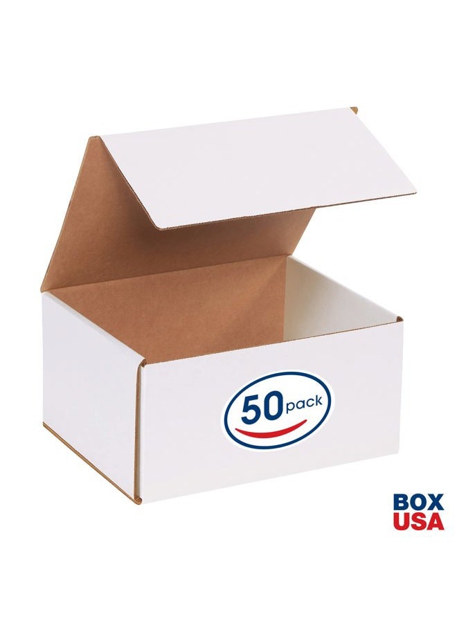 BOX USA BM1085 Corrugated Mailers, 10" x 8" x 5", White (Pack of 50) - Image 2