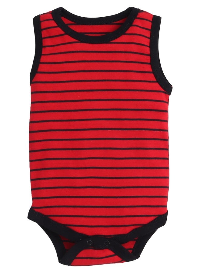 EIO طقم ملابس أطفال حديثي الولادة من إي أو، مناسب للأولاد والبنات (9-12 شهرًا، عبوة مخططة من 5 قطع) - Image 4