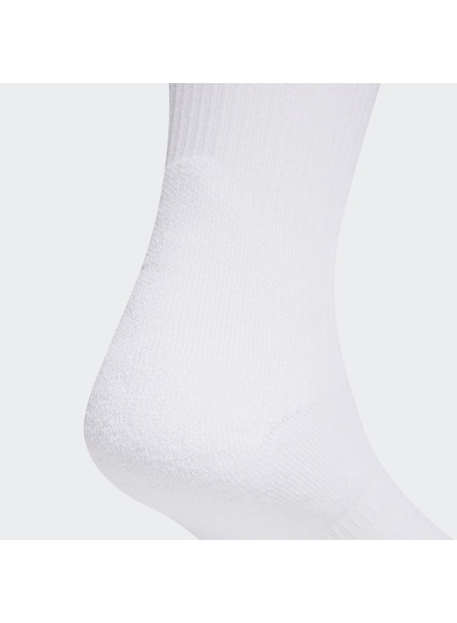 Adidas جوارب كوش لكرة القدم      أبيض/أسود - Image 3
