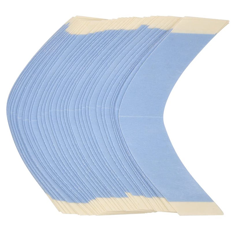 Wig Tape Strips 36 Pieces Double Sided Bonding Clear Adhesive Tape for Lace Wig Toupee Hairpiece(A Contour) - Image 1