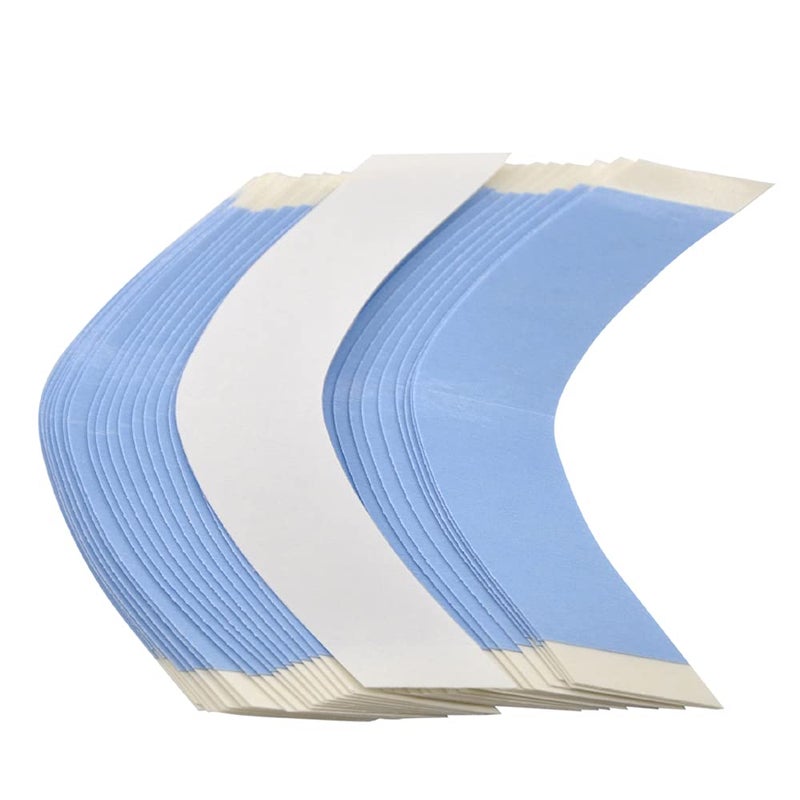 Wig Tape Strips 36 Pieces Double Sided Bonding Clear Adhesive Tape for Lace Wig Toupee Hairpiece(A Contour) - Image 2