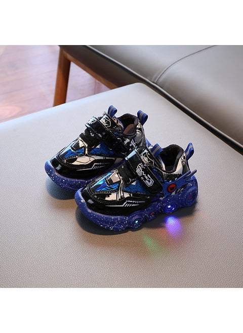 Breathable LED Light Toddler Shoes KX8801 Blue