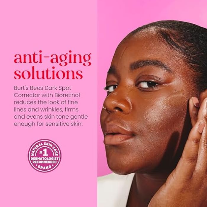 Burt's Bees Renewal Dark Spot Corrector With Natural Retinol Alternative and Vitamin C, Reduces Appearance of Dark Spots and Uneven Skin Tone, 98.6 Percent Natural Origin Skin Care, 1 fl. oz. Bottle - Image 3