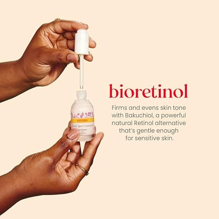 Burt's Bees Renewal Dark Spot Corrector With Natural Retinol Alternative and Vitamin C, Reduces Appearance of Dark Spots and Uneven Skin Tone, 98.6 Percent Natural Origin Skin Care, 1 fl. oz. Bottle - Image 2