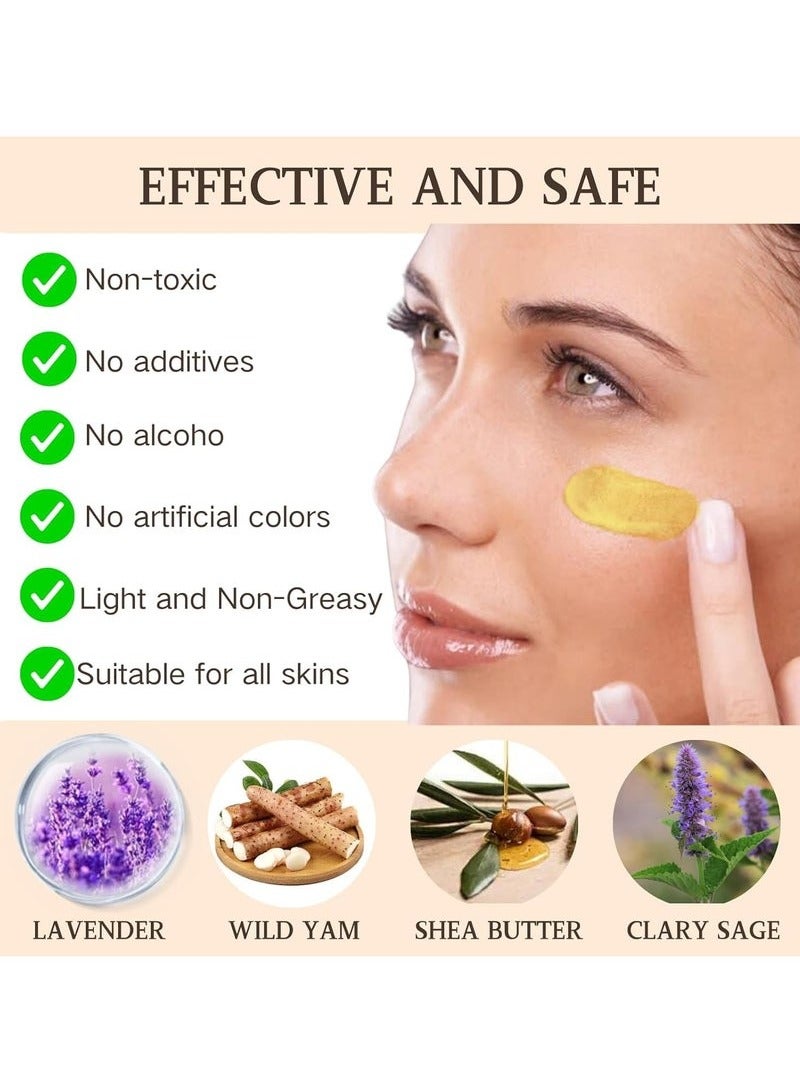 ISSUWEN Wild Yam Cream for Hormone Balance, Body Butter for Women, Body Moisturizer for Dry Skin, Travel Size Organic Wild Yam Cream, PMS & Menopause Relief for All Skin Types with Natural Ingredients - Image 4