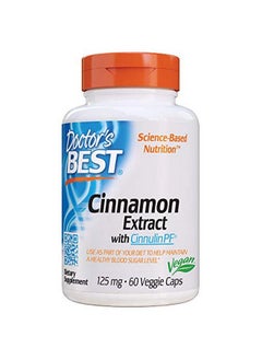 Cinnamon Extract Cinnulin Pf Nongmo Vegan Gluten Free Helps Maintain Blood Sugar Levels 125 Mg 60 Veggie Caps Drb00130