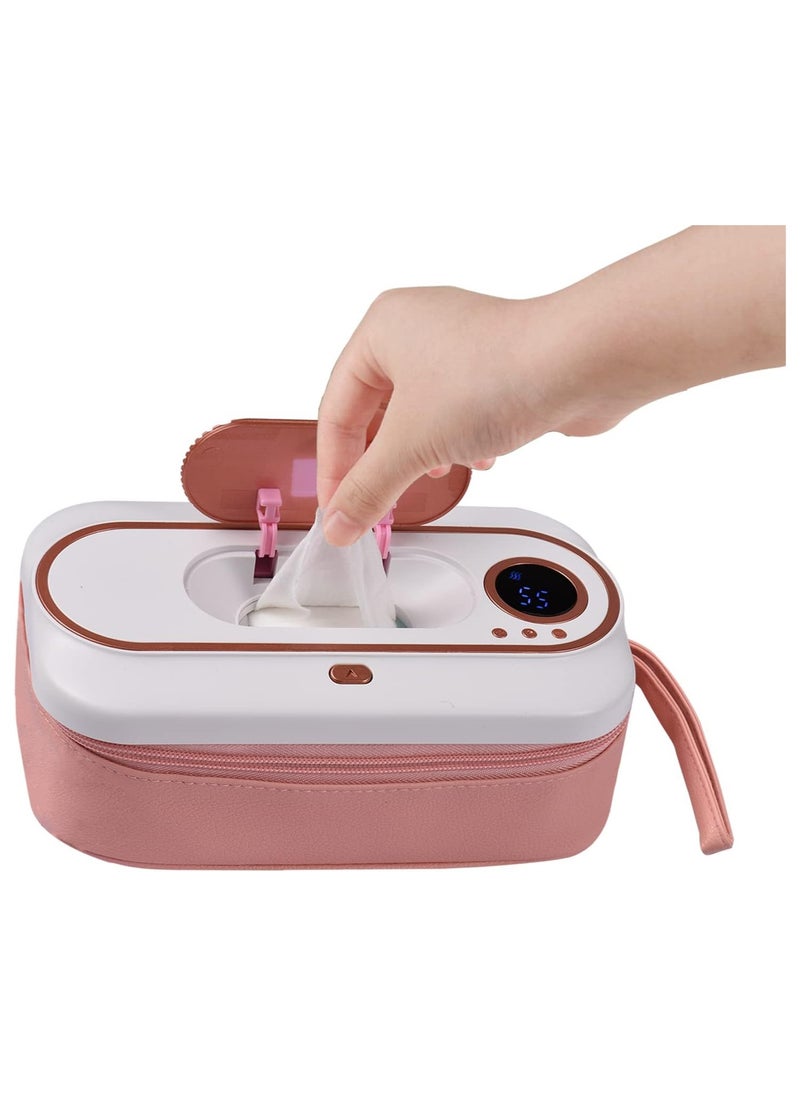 General - USB Rechargeable Baby Wipe Warmer Smart Temperature Control&Wet Wipes Dispenser 2 Modes and 5000 mAh Battery Powered Large Capacity Design Portable Home Travel Camping Wet Wipe Heatin - Image 1