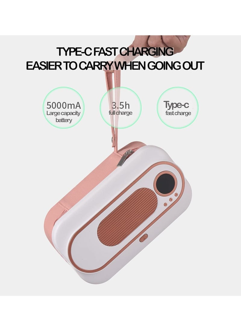 General - USB Rechargeable Baby Wipe Warmer Smart Temperature Control&Wet Wipes Dispenser 2 Modes and 5000 mAh Battery Powered Large Capacity Design Portable Home Travel Camping Wet Wipe Heatin - Image 1