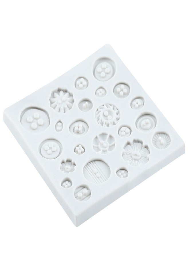 YANQINMS Button Silicone Molds Fondant Chocolate Mold For Sugar Craft Cake Decoration Cupcake Topper Candy Polymer Clay Gum Paste - Image 4