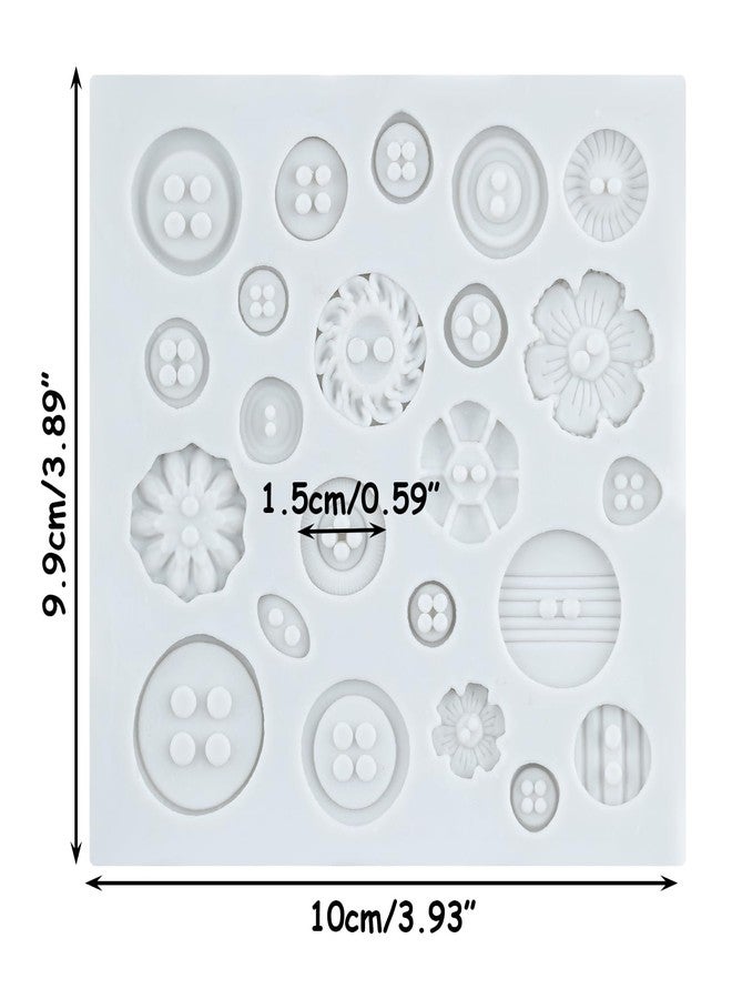 YANQINMS Button Silicone Molds Fondant Chocolate Mold For Sugar Craft Cake Decoration Cupcake Topper Candy Polymer Clay Gum Paste - Image 2