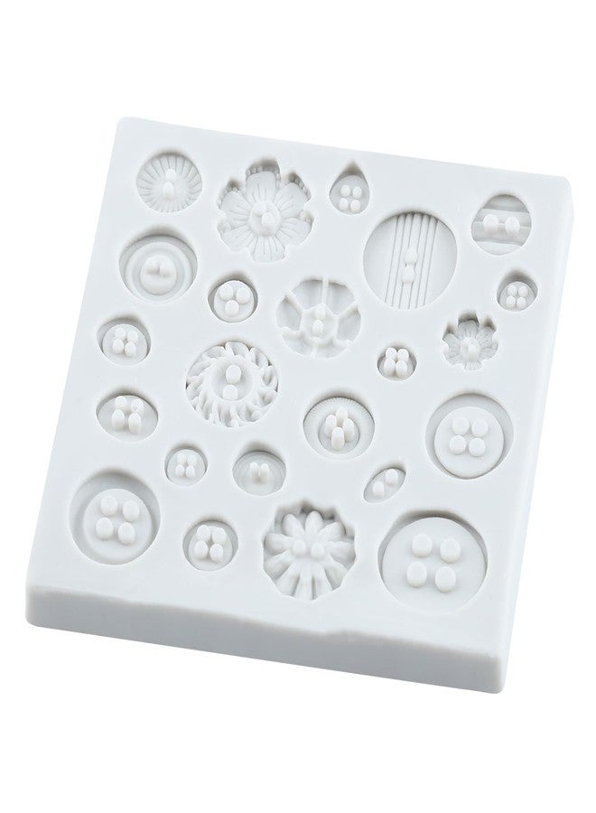 YANQINMS Button Silicone Molds Fondant Chocolate Mold For Sugar Craft Cake Decoration Cupcake Topper Candy Polymer Clay Gum Paste - Image 3