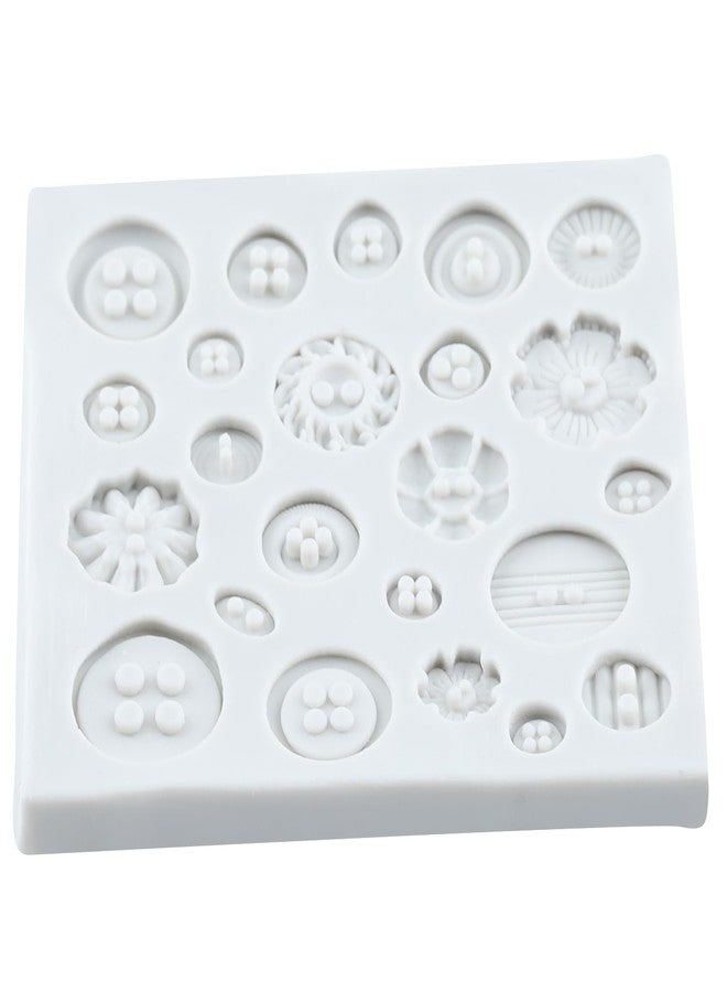 YANQINMS Button Silicone Molds Fondant Chocolate Mold For Sugar Craft Cake Decoration Cupcake Topper Candy Polymer Clay Gum Paste - Image 5