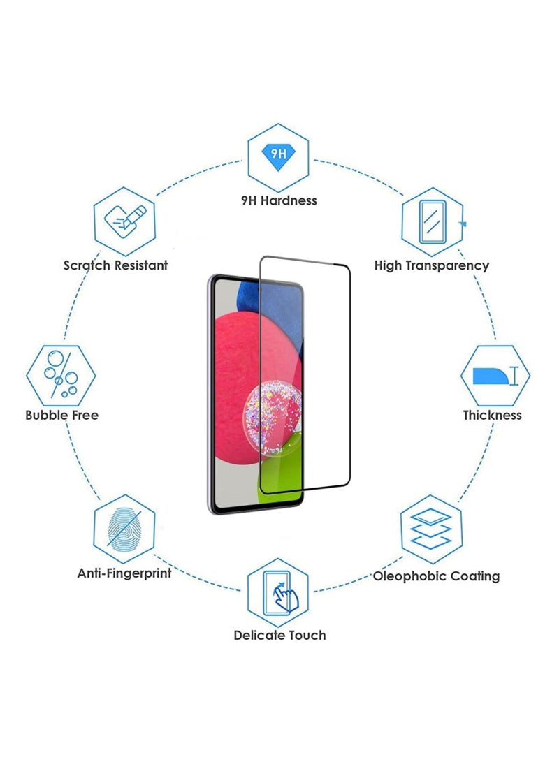 2 Pack Samsung Galaxy A35 5G Tempered Glass Screen Protector Full Coverage Screen Glass 9H Hardness Anti Fingerprint Scratch Resistance for Samsung Galaxy A35 5G  - Image 2