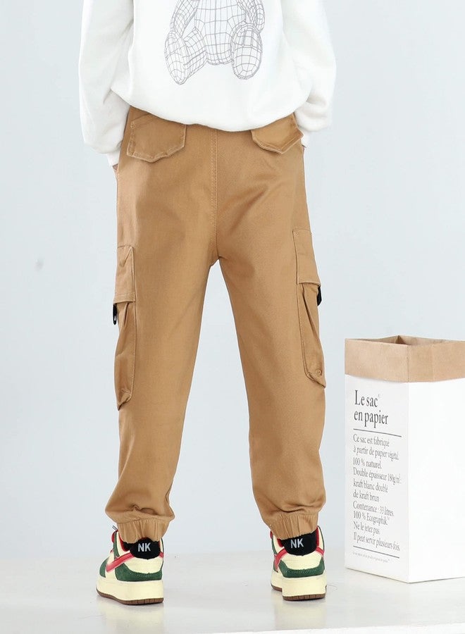 MINI PANDA Toddler Pants - Boys or Girls, 2-Pieces (4T, Black, Khaki) - Image 4