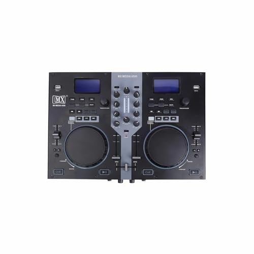 MX 2-Channel DJ Controller مع واجهة صوتية مدمجة – USB مزدوج، عجلات الجوج ودعم فلاش درايف للدي جي، إنتاج الموسيقى، الأداء الحي | متوافق مع الحاسوب الشخصي واللابتوب - Image 1