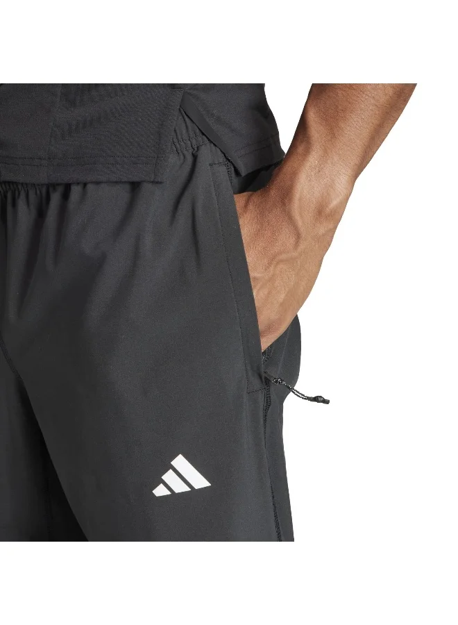adidas بنطلون تدريب Tr-Es Pt أسود منسوج للرجال XS