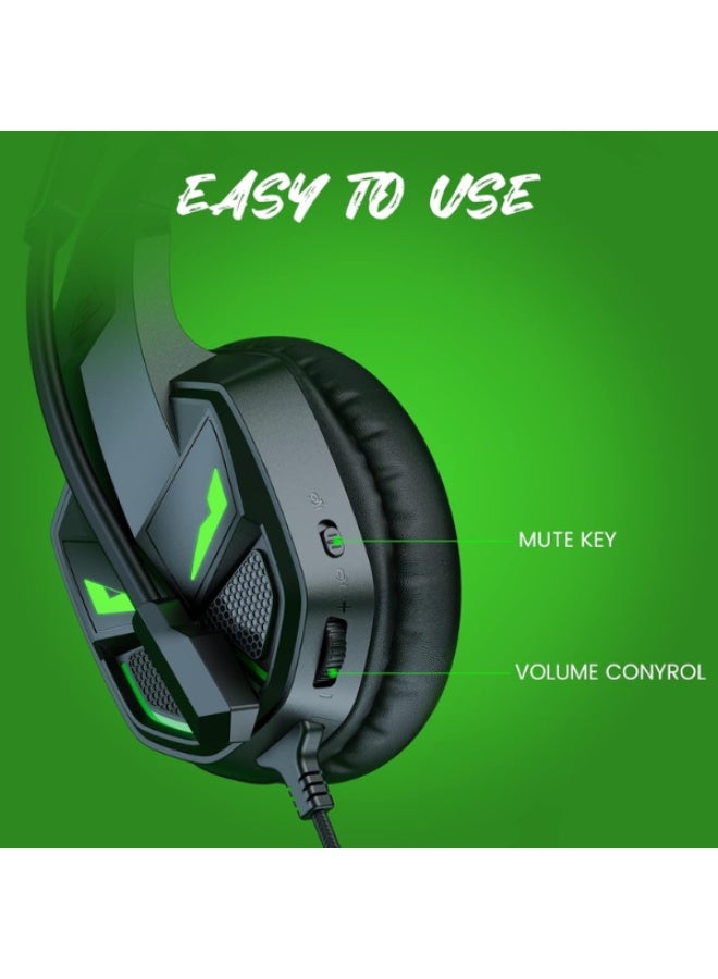 EKSA E7000 Fenrir Gaming Headset - Stereo Sound & LED Design - Image 4