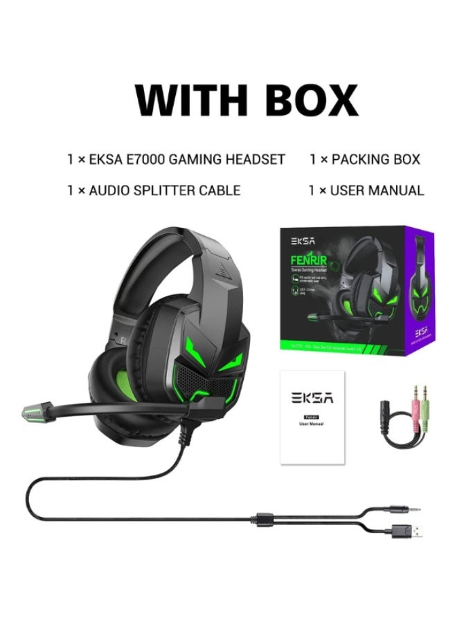 EKSA E7000 Fenrir Gaming Headset - Stereo Sound & LED Design - Image 2